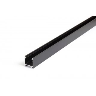 EIB-LINIA20 200cm LED-Profil Schwarz H20,4*B30mm Einbau-Profil CUT_T19,5*b23mm