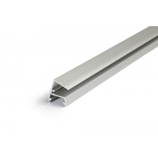 GK-REG10 200cm LED-Profil silber H22,5*B15,6mm Glaskanten-Profil