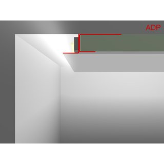 ADP Aufdopplungsprofil 12,5 / 2 m / ca. 840g / inkl. Grundierung Zinkblechprofil STA 1203 NA t=0,63