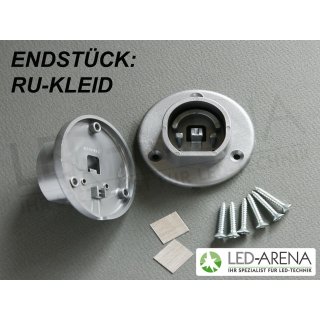 Endstück \RU-KLEID\ Aluminium LED Profil