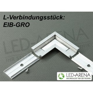 L-Verbindungsstück Set EIB-GRO-L für LED Einbauprofil EIB-GRO LED Aluminium Aluprofil Silber
