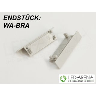 Endstück \WA-BRA\ Aluminium LED Profil LI+RE  Schwarz