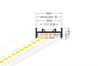 L30-01 Endkappen Set 2Skt  Alu-System Aufbauprofil Profil...