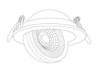 EIONLED 7W Einbauleuchte Edelstahl Flach 770LM Dimmbar IP65 Gekapselt 300°Schwenkbar CCT 3in1 (UWW-WW-NW) DA:68mm T:30mm