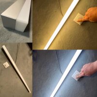 EIONLED LED Langfeld Bad Spiegelleuchte ECKIG SPEZIAL...