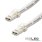 MiniAMP Anschlussstecker male, 100cm, 2-polig, weiß, max. 3A H0 x B0 x L1000mm IP20
