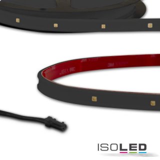 LED UV-C MiniAMP Flexband 270nm, 12V DC, 6W, IP54, 116cm, schwarz, einseitig Kabel mit male-Stecker H4 x B10 x L1160mm IP54 12V DC