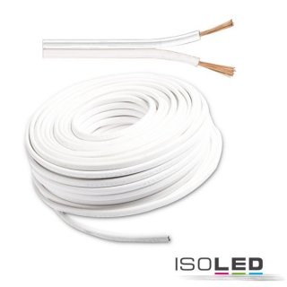 Kabel 25m Rolle 2-polig 0.75mm² H03VH-H YZWL, weiß/weiß, AWG 18 H0 x B0 x L25000mm IP20 300V AC