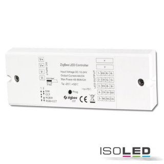 ZigBee 3.0 PWM-Controller für LED Flexbänder/Spots, 5 Kanal, 12-24V DC 5x4A H16 x B46,5 x L145mm IP20 12-24V DC