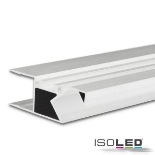 LED Aufbauleuchtenprofil HIDE ASYNC Aluminium weiß RAL 9003, 200cm H0 x B0 x L2000mm IP20