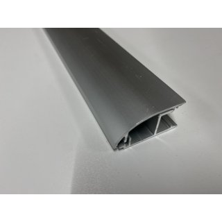 LINAWAY10 200cm 2m Einflammiges Wandprofil Oberteil Profil zur Wandbefestigung Fuleistenprofil Indirektebeleuchtung (ohne Unterprofil) Silber