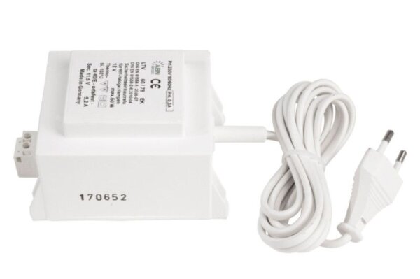 ABN, Netzgerät (CV, AC) dimmbar, ABN Transformator, DIM, CV, 11,5V AC, 60 W, IP20, Spannungskonstant