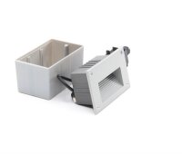 Wandeinbauleuchte, Side II, 1x max. 40 W G9, Silber, 220-240 V/AC, 50 / 60 Hz, IP 65