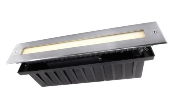 Bodeneinbauleuchte, Line IV, 7,1 W, 3000 K, Silber, 220-240 V/AC, 50 / 60 Hz, IP 67