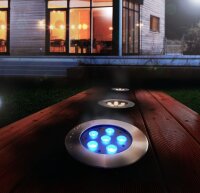 Bodeneinbauleuchte, Flat 24V 150, 17 W, RGB, Silber,...