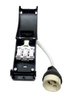 Elektrisches Montagezubehör, Fassung GU10 mit Abstandshalter, Länge: 100 mm, 35.0 W, IP 20