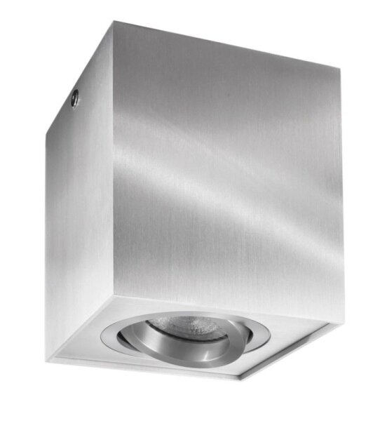 Deckenaufbauleuchte, Bengala, 1x max. 50 W GU10, Silber, 220-240 V/AC, 50 / 60 Hz, IP 20