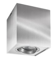 Deckenaufbauleuchte, Bengala, 1x max. 50 W GU10, Silber, 220-240 V/AC, 50 / 60 Hz, IP 20