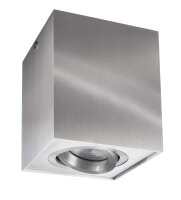 Deckenaufbauleuchte, Bengala, 1x max. 50 W GU10, Silber, 220-240 V/AC, 50 / 60 Hz, IP 20