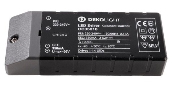 Deko-Light, Netzgerät (CC, DC), BASIC, CC, CC35018/18W, Stromkonstant, 0,7-18,0 W, 220-240 V/AC, Aus