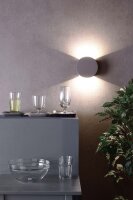 Wandaufbauleuchte, Lupe II, 6,2 W, 3000 K, Grau, 220-240...