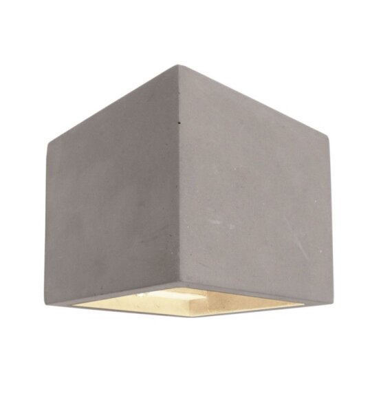 Wandaufbauleuchte, Cube, 1x max. 25 W G9, Grau, 220-240 V/AC, 50 / 60 Hz, IP 20
