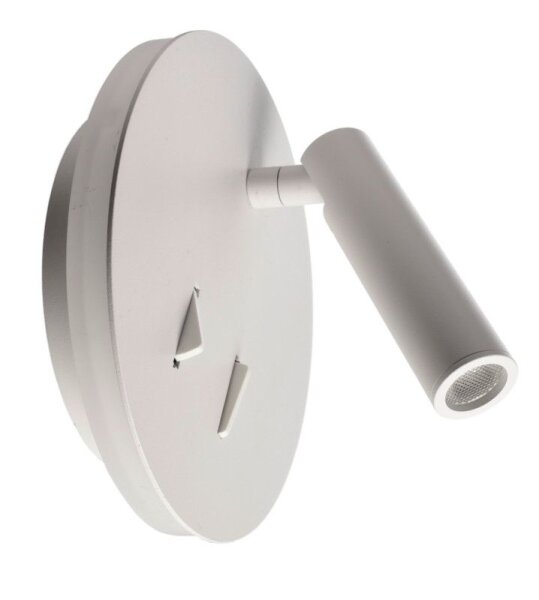 Wandaufbauleuchte, Brahe IV Round, 8,5 W, 3000 K, Weiß, 220-240 V/AC, 50 / 60 Hz, IP 20