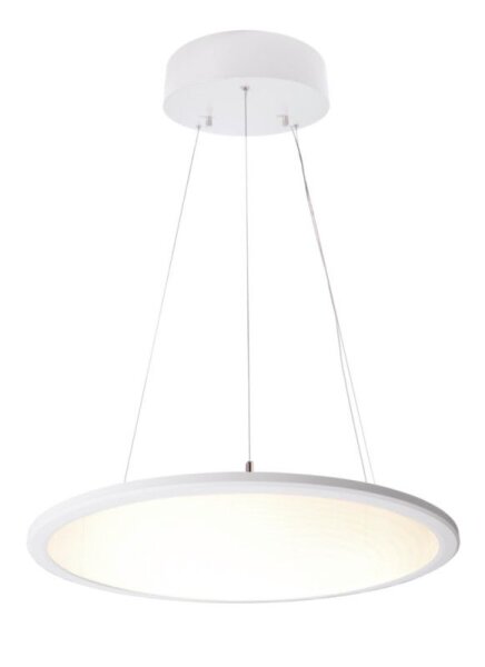 Pendelleuchte, LED Panel transparent Rund 580 mm, 53 W, DIM, 3000 K, Weiß, 220-240 V/AC, 50 / 60 Hz,