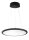Pendelleuchte, LED Panel transparent Rund 580 mm, 53 W, DIM, 4000 K, Schwarz, 220-240 V/AC, 50 / 60