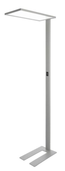 Stehleuchte, Office One Transparent, 55 W, Touch DIM, 4000 K, Silber, 200-240 V/AC, 50 / 60 Hz, IP 2