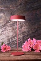 Akkuleuchte, Kopf Magnetleuchte Miram, 2,2 W, Touch DIM, 3000 K, Rot, Spannungskonstant, 3.7 V/DC, I