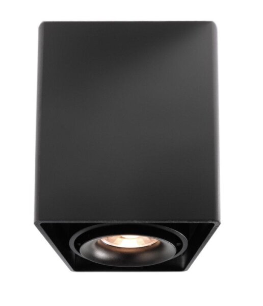 Deckenaufbauleuchte, Mona I, 1x max. 50 W GU10, Schwarz, 220-240 V/AC, 50 / 60 Hz, IP 20