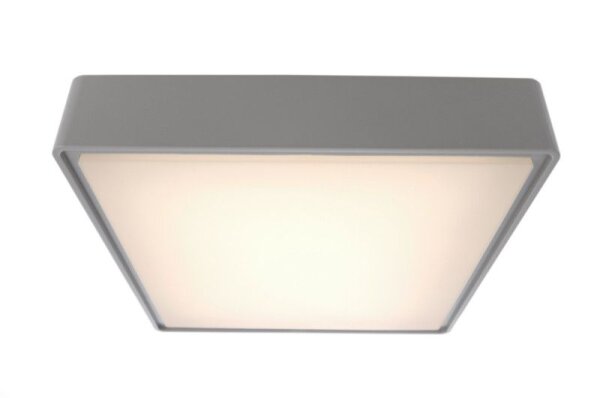 Deckenaufbauleuchte, Quadrata II 296x296 mm, 16 W, 3000 K, Mittelgrau, 220-240 V/AC, 50 / 60 Hz, IP