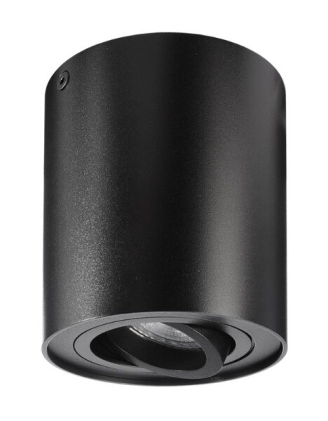 Deckenaufbauleuchte, Bengala, 1x max. 50 W GU10, Schwarz, 220-240 V/AC, 50 / 60 Hz, IP 20