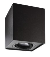 Deckenaufbauleuchte, Bengala, 1x max. 50 W GU10, Schwarz, 220-240 V/AC, 50 / 60 Hz, IP 20