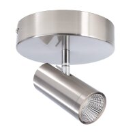 Deckenaufbauleuchte, Becrux I, 6 W, DIM, 3000 K, Silber, 220-240 V/AC, 50 / 60 Hz, IP 20
