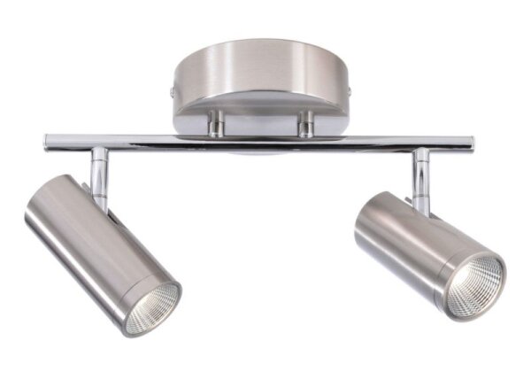 Deckenaufbauleuchte, Becrux II, 11 W, DIM, 3000 K, Silber, 220-240 V/AC, 50 / 60 Hz, IP 20