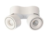 Deckenaufbauleuchte, Uni 2 Mini Double Tilt, 15 W, DIM, 3000 K, Weiß, 220-240 V/AC, 50 / 60 Hz, IP 2
