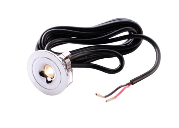 Downlight, Punto Lumi, 1 W, 3000 K, Silber, Stromkonstant, 3,1-3,9 V/DC, Bemessungsstrom: 350 mA, IP