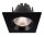 Einbaustrahler, Orionis Eckig, 6,5 W, 2700 K, Schwarz/Schwarz, Stromkonstant, 17-19 V/DC, Bemessungs