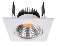 Einbaustrahler, COB-68-350mA-4000K-Square-Weiß,...