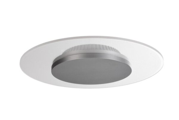 Deckenaufbauleuchte, Set, Zaniah 290 mm, 12 W, DIM, 3000 K, Cover Silber, 220-240 V/AC, 50 / 60 Hz,
