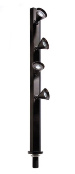 Displayleuchte, Karva IV 350 mm, 4,8 W, 6000 K, Schwarz, Spannungskonstant, 24 V/DC, IP 20