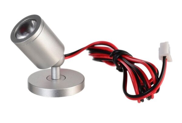 Vitrinenleuchte, Herculis magnetic, 1 W, 3000 K, Silber, Stromkonstant, 3 V/DC, Bemessungsstrom: 350