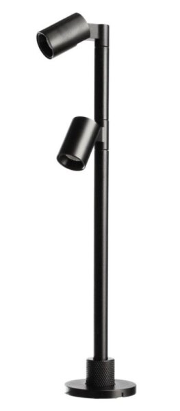 Vitrinenleuchte, Herculis Double 200 mm, 2 W, 3000 K, Schwarz, Stromkonstant, 6 V/DC, Bemessungsstro