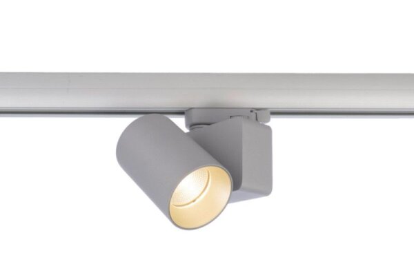 3-Phasen-Spot, Nihal Mini, 15 W, DIM, 3000 K, Silber, 220-240 V/AC, 50 / 60 Hz, IP 20
