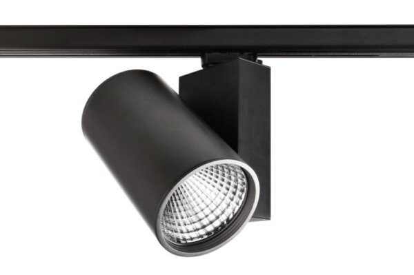 3-Phasen-Spot, Aaron, 79 W, 4000 K, Schwarz, 220-240 V/AC, 50 / 60 Hz, IP 20