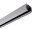 3-Phasen Schienensystem, D Line Aufbaustromschiene 1m, Hellgrau, Fenstergrau RAL 7040, 220-440 V/AC,