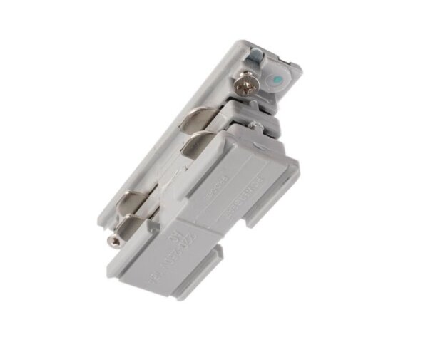 3-Phasen Schienensystem, D Line elektrischer Verbinder, Hellgrau, Fenstergrau RAL 7040, 220-440 V/AC