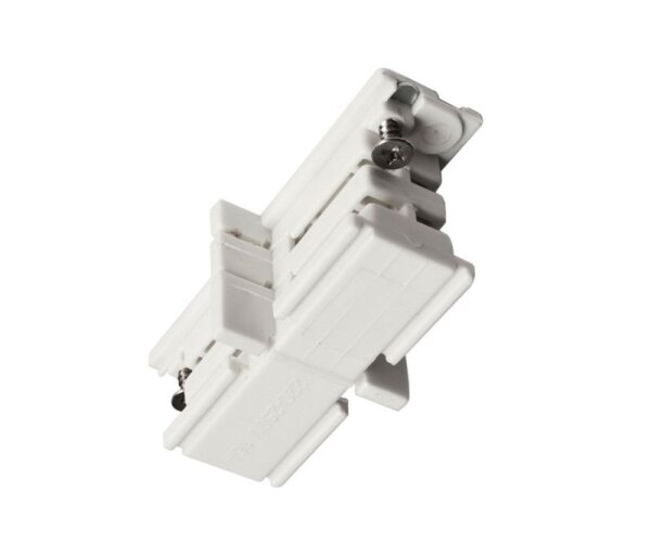 3-Phasen Schienensystem, D Line/Dali mechanischer Verbinder, Verkehrsweiß RAL 9016, IP 20